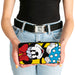 Hinged Wallet - Minnie Style Smiling Pose + Dots Blue/Black/White Hinged Wallets Disney