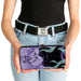 Hinged Wallet - The Little Mermaid Ursula Smiling Sketch Pose Kelp Purples Blues Hinged Wallets Disney