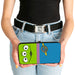 Hinged Wallet - Toy Story Alien Eyes + OOOOOHH!!! Stripe Green Purple Blue White Hinged Wallets Disney