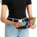 Hinged Wallet - Toy Story Jessie YEE HAW! Pose Stars Black Yellow Red Blues Hinged Wallets Disney