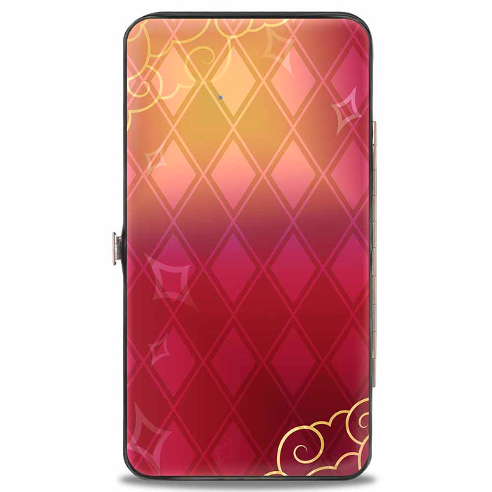 Hinged Wallet - DUMBO Circus Stand Pose Diamonds Yellow Pink Gradient Hinged Wallets Disney