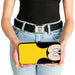 Hinged Wallet - Mickey Mouse Eye Yellow + Buttons Black Red White Hinged Wallets Disney