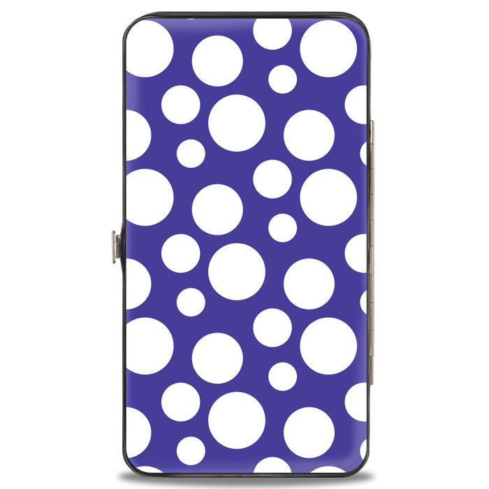 Hinged Wallet - Hollywood Minnie Over Shoulder Pose + Dots Purples/White Hinged Wallets Disney