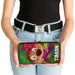 Hinged Wallet - Lion King TIMON Hula Dance Face Leaves Greens Hinged Wallets Disney