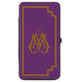 Hinged Wallet - Fantastic Beasts The Crimes of Grindelwald MINISTRY OF MAGIC Icon + VISITOR Pass Purple Gold Multi Color Hinged Wallets The Wizarding World of Harry Potter