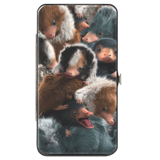 Hinged Wallet - Fantastic Beasts The Crimes of Grindelwald Baby Niffler's Stacked + Baby Niffler Coin Pose Hinged Wallets The Wizarding World of Harry Potter