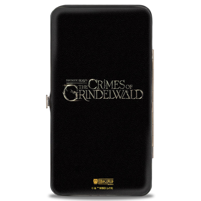 Hinged Wallet - FANTASTIC BEASTS THE CRIMES OF GRINDEWALD Obscurus Book Binding Black Golds Hinged Wallets The Wizarding World of Harry Potter