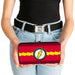 Hinged Wallet - The Flash Icon Bolt Stripe Reds Yellow Gray White Hinged Wallets DC Comics