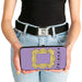 Hinged Wallet - FRIENDS Monica's Peephole Picture Frame Purple Yellow Hinged Wallets Friends