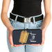 Hinged Wallet - Friends Couch PIVOT Gray White Hinged Wallets Friends