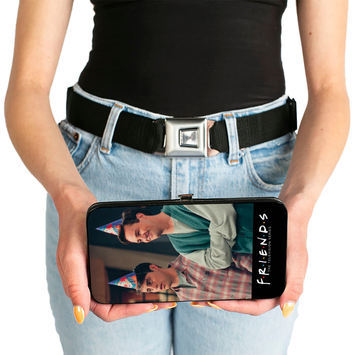 Hinged Wallet - FRIENDS Joey and Chandler Party Hat Pose + Rachel and Ross Hugging Pose