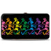 Hinged Wallet - Dancing Skeletons Black Multi Color Hinged Wallets Grateful Dead