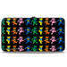 Hinged Wallet - Dancing Bears Black Multi Color Hinged Wallets Grateful Dead