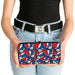 Hinged Wallet - Steal Your Face Stacked Red White Blue Hinged Wallets Grateful Dead