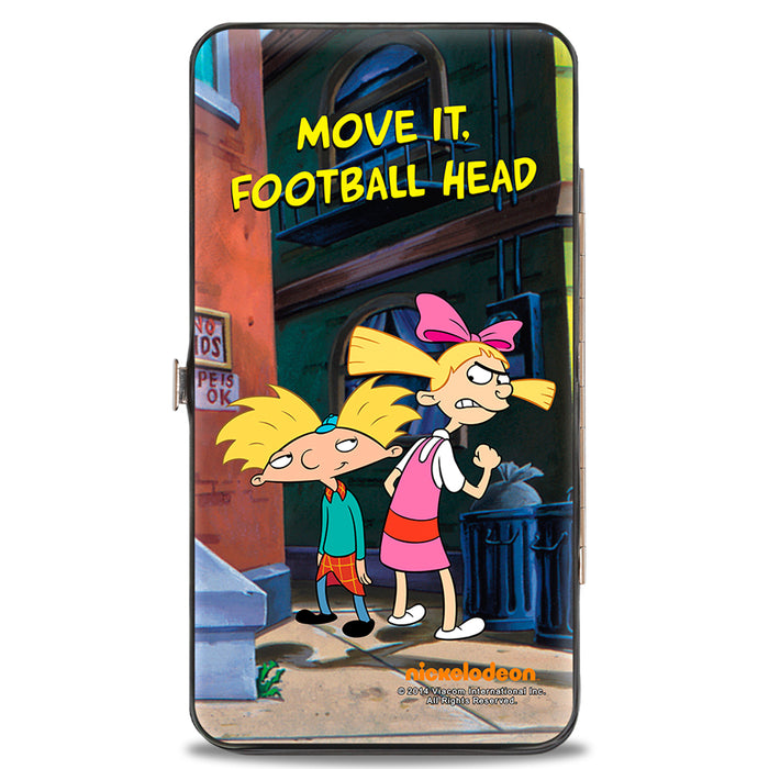 Hinged Wallet - Arnold & Helga Pose MOVE IT, FOOTBALL HEAD