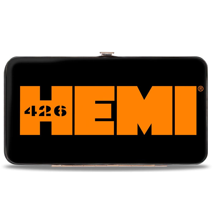 Cartera con bisagras - HEMI 426 Logo2 Negro Blanco Naranja