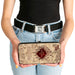 Hinged Wallet - Hogwarts School THE MARAUDER'S MAP Tan Reds Hinged Wallets The Wizarding World of Harry Potter