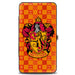 Hinged Wallet - Harry Potter GRYFFINDOR Crest Heraldry Checkers Golds Reds Hinged Wallets The Wizarding World of Harry Potter