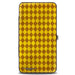 Hinged Wallet - HUFFLEPUFF Crest Stripes Diamonds Gold Browns Hinged Wallets The Wizarding World of Harry Potter