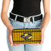 Hinged Wallet - HUFFLEPUFF Crest Stripes Diamonds Gold Browns Hinged Wallets The Wizarding World of Harry Potter