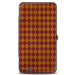 Hinged Wallet - GRYFFINDOR Crest Stripes Diamonds Red Golds Hinged Wallets The Wizarding World of Harry Potter