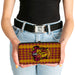 Hinged Wallet - GRYFFINDOR Crest Stripes Diamonds Red Golds Hinged Wallets The Wizarding World of Harry Potter