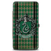 Hinged Wallet - SLYTHERIN Crest Stripes Diamonds Greens Black Hinged Wallets The Wizarding World of Harry Potter