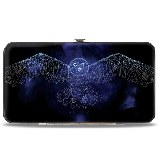 Hinged Wallet - Harry Potter HEDWIG Wings Pose + HARRY POTTER Black Purples White Hinged Wallets The Wizarding World of Harry Potter