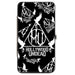 Hinged Wallet - HOLLYWOOD UNDEAD Triangle Dove and Grenade Logo Black White Hinged Wallets Hollywood Undead