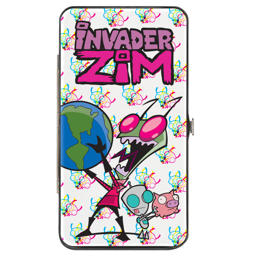 Hinged Wallet - INVADER ZIM Rule the World Pose White/Multi Color Hinged Wallets Nickelodeon   