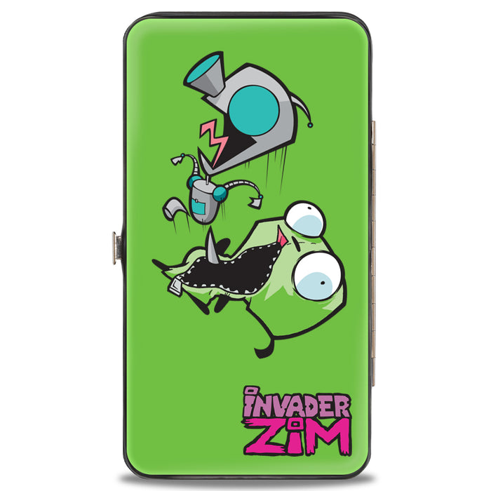 Hinged Wallet - INVADER ZIM GIR Pose and Title Logo + GIR and Costume Pose Green Hinged Wallets Nickelodeon   