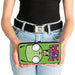 Hinged Wallet - INVADER ZIM GIR Pose and Title Logo + GIR and Costume Pose Green Hinged Wallets Nickelodeon