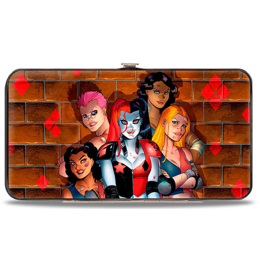 Hinged Wallet - Harley Quinn & Brooklyn Bruisers Skate Club Issue #10 Cover Pose + HARLEY QUINN Bricks Diamonds Hinged Wallets DC Comics