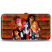 Hinged Wallet - Harley Quinn & Brooklyn Bruisers Skate Club Issue #10 Cover Pose + HARLEY QUINN Bricks Diamonds Hinged Wallets DC Comics