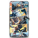 Hinged Wallet - Harley Quinn Hot in the City Pose + Battle Scene Blocks Hinged Wallets DC Comics