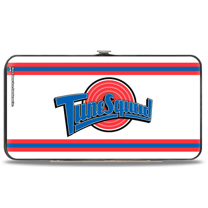 Hinged Wallet - Space Jam TUNE SQUAD Logo Stripe White Red Blue Hinged Wallets Looney Tunes