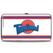 Hinged Wallet - Space Jam TUNE SQUAD Logo Stripe White Red Blue Hinged Wallets Looney Tunes