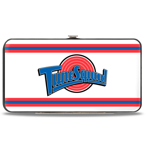 Hinged Wallet - Space Jam TUNE SQUAD Logo Stripe White Red Blue Hinged Wallets Looney Tunes