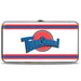 Hinged Wallet - Space Jam TUNE SQUAD Logo Stripe White Red Blue Hinged Wallets Looney Tunes