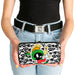 Hinged Wallet - Marvin the Martian Ray Gun Pose Expressions Stacked LANDSCAPE White Black Multi Color Hinged Wallets Looney Tunes