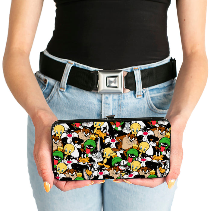 Hinged Wallet - Looney Tunes 6-Character Stacked Collage2 Hinged Wallets Looney Tunes