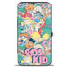 Hinged Wallet - Nick Rewind 90'S KID 8-Character Mash Up Collage Hinged Wallets Nickelodeon