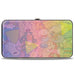 Hinged Wallet - Nick 90's 24-Character Group Pose + CLOSE-UP Fade Multi Color Hinged Wallets Nickelodeon