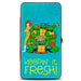 Hinged Wallet - Classic Teenage Mutant Ninja Turtles April & Group KEEPIN' IT FRESH + Logo Blues Hinged Wallets Nickelodeon