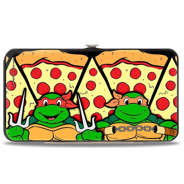 Hinged Wallet - Turtle Battle Poses Pizza Hinged Wallets Nickelodeon