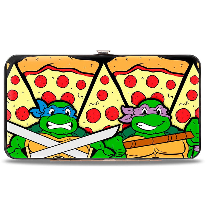 Hinged Wallet - Turtle Battle Poses Pizza Hinged Wallets Nickelodeon