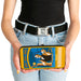 Hinged Wallet - THE POLAR EXPRESS Hot Chocolate Waiter Yellows Blues Red Hinged Wallets Warner Bros. Holiday Movies