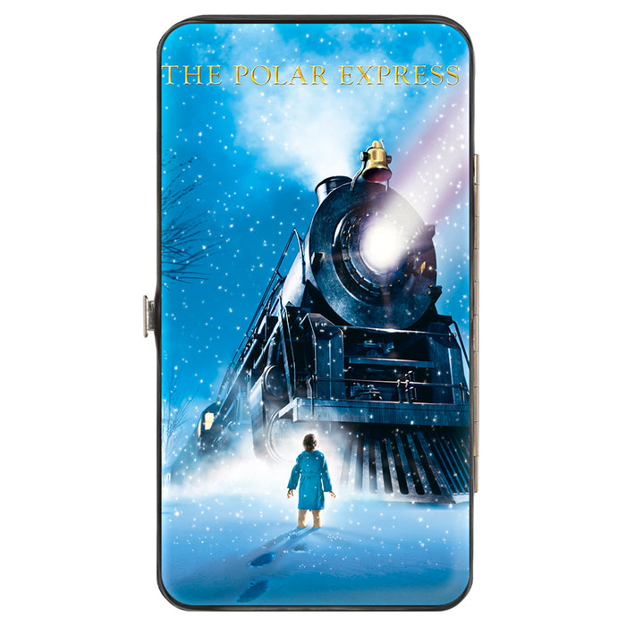 Hinged Wallet - THE POLAR EXPRESS Engine Car Light Beam Scene Hinged Wallets Warner Bros. Holiday Movies