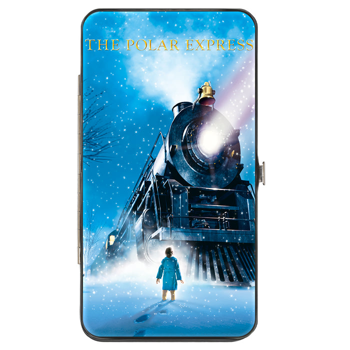 Hinged Wallet - THE POLAR EXPRESS Engine Car Light Beam Scene Hinged Wallets Warner Bros. Holiday Movies