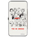 Hinged Wallet - Peanuts Gang THE IN CROWD Group Pose White/Black/Red Hinged Wallets Peanuts Worldwide LLC   